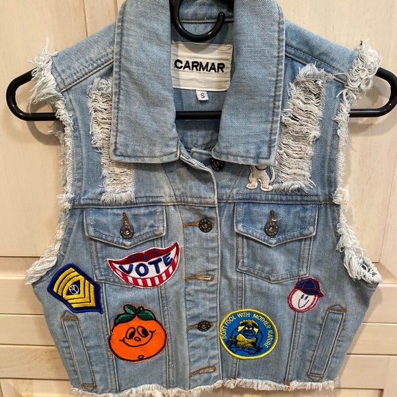 Carmar Jackets & Blazers - WORN ONCE CARMAR CROPPED VEST